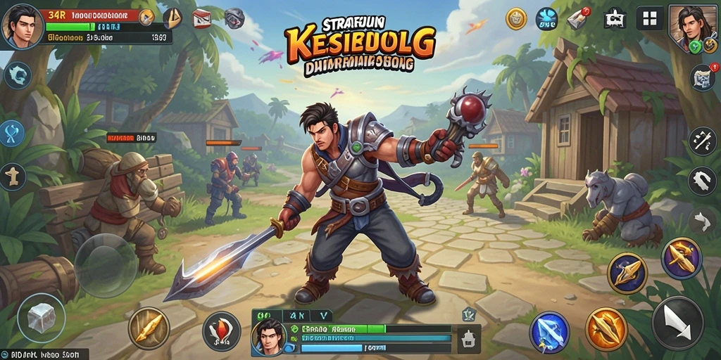 Tampilan gameplay mendebarkan di 34R dengan berbagai strategi.