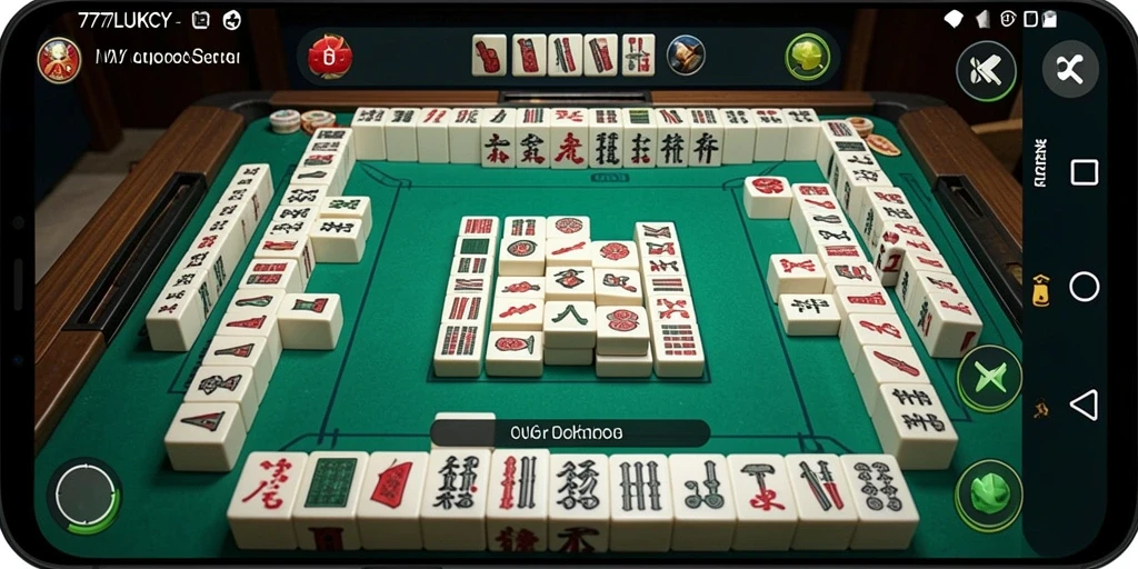 Tampilan menarik dari gameplay Mahjong di 777LUKCY.