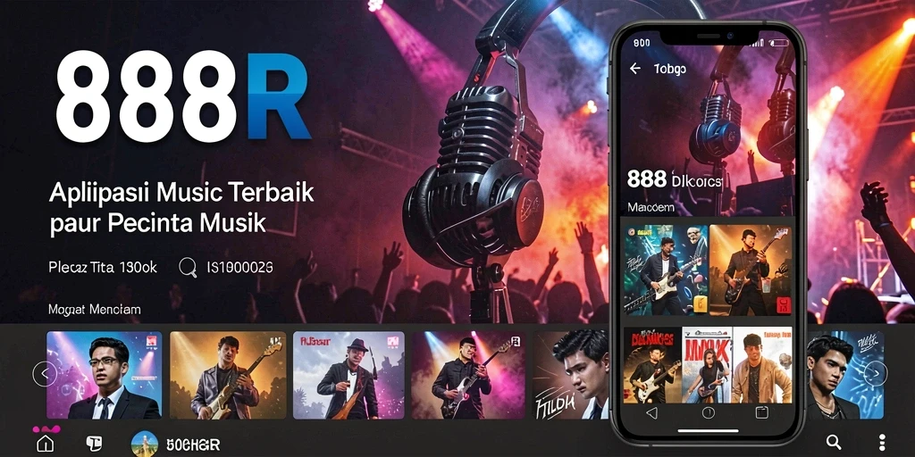 Pengalaman mendengarkan musik yang menyenangkan di 888R.