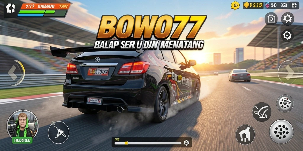 Gameplay BOWO77 yang seru dalam balapan menegangkan.
