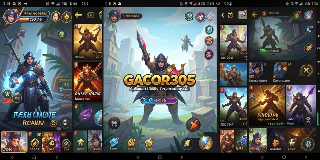 Tampilan antarmuka GACOR305 yang modern dan user-friendly.