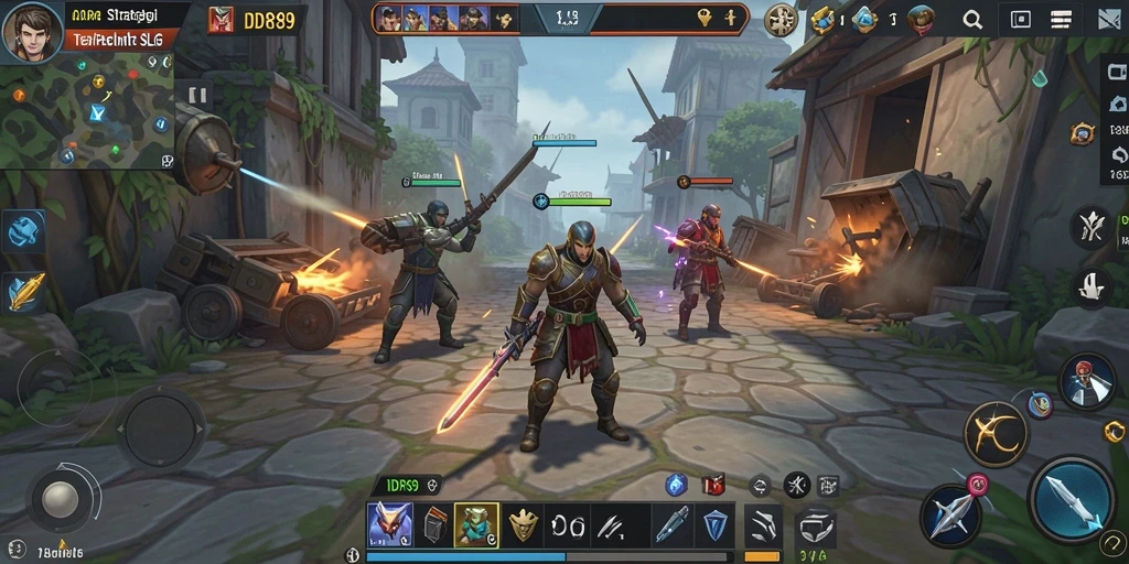 Tangkapan layar gameplay <strong>IDR89</strong> saat membangun kerajaan yang megah.