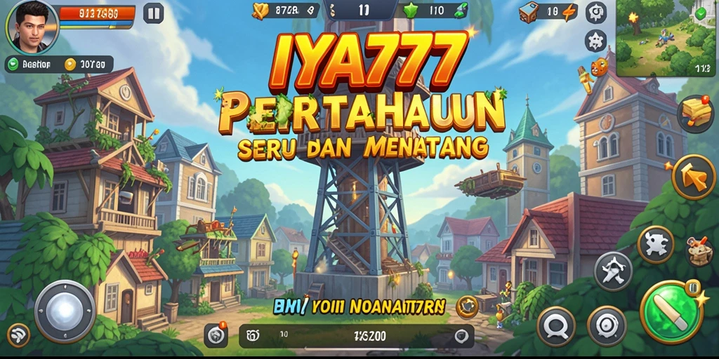 Tangkapan layar gameplay IYA777 menunjukkan aksi pertahanan menara yang mendebarkan.