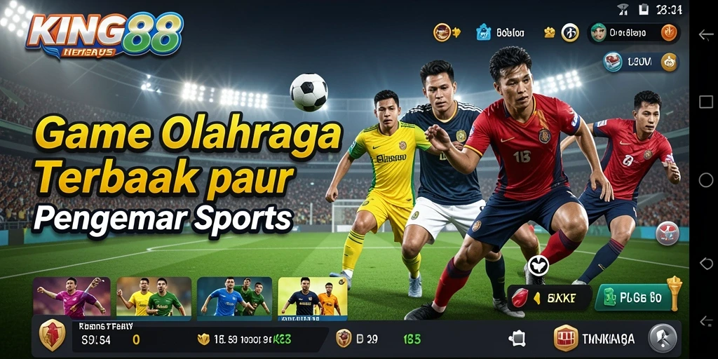 Gameplay KING88 yang mendebarkan dan penuh aksi olahraga.