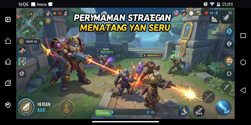 Screenshot N06 menunjukkan intensitas gameplay strategi yang seru.