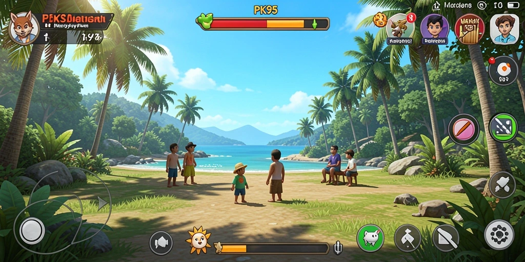 Tampilan menarik dari gameplay PK95 yang santai.