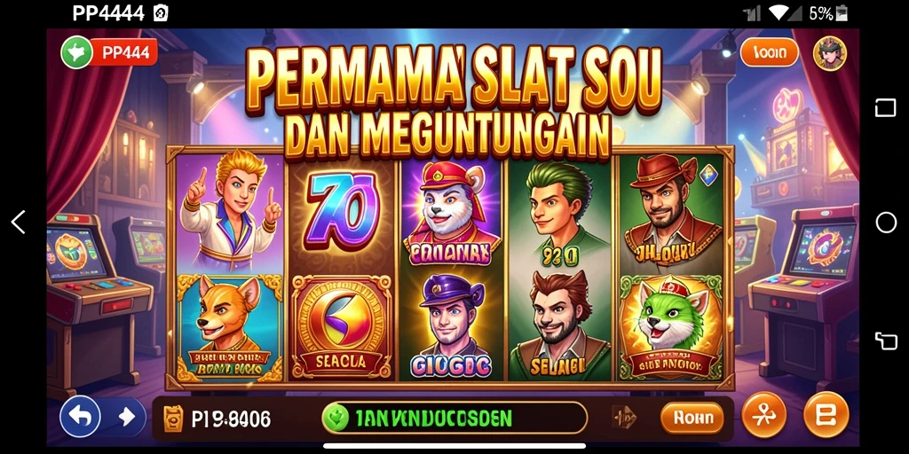 Tampilan gameplay PP444 dengan efek visual yang menawan.