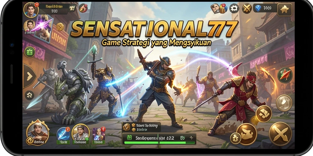 Tampilan gameplay SENSATIONAL77 yang menarik dan strategi yang mendalam.