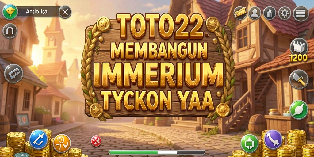 Screenshot dari gameplay TOTO22 menampilkan aksi membangun bisnis Tycoon.