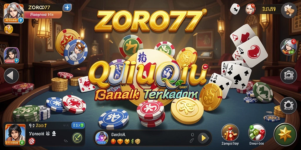 Screenshot gameplay QiuQiu ZORO77 yang menegangkan.